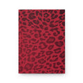 Hardcover Leopard Print Journal Matte in Red