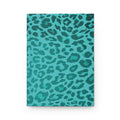 Hardcover Leopard Print Journal Matte in Turqoise