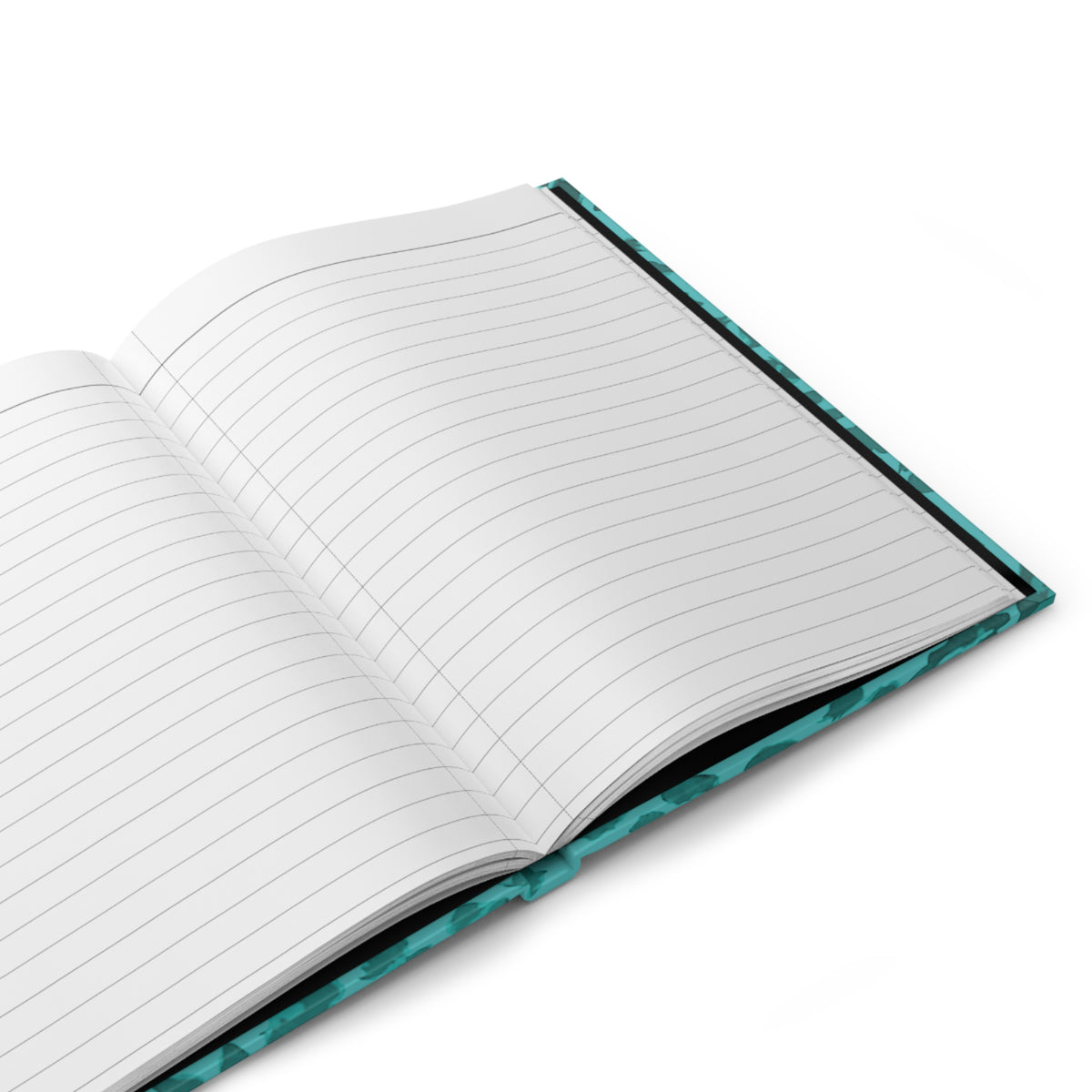 Hardcover Leopard Print Journal Matte in Turqoise