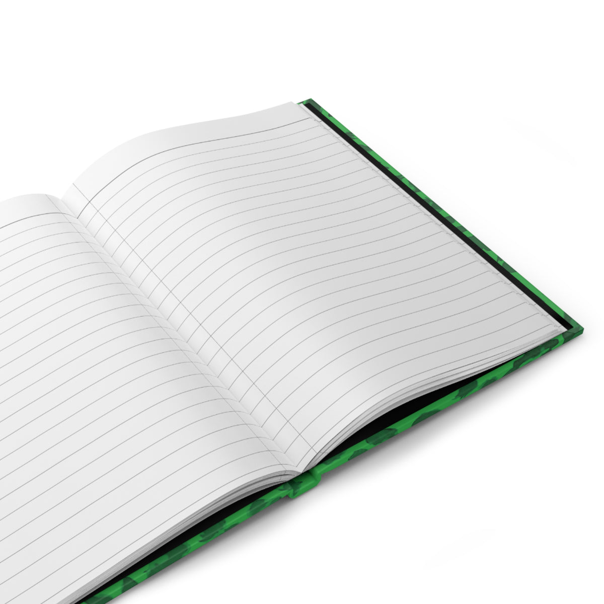Hardcover Leopard Print Journal Matte in Light Green