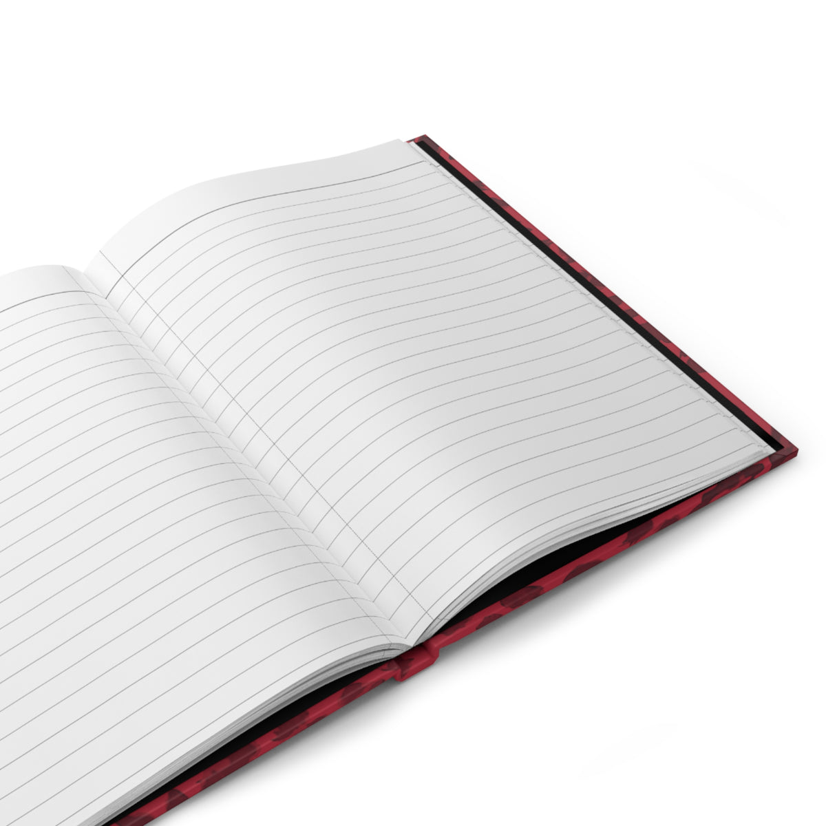 Hardcover Leopard Print Journal Matte in Red