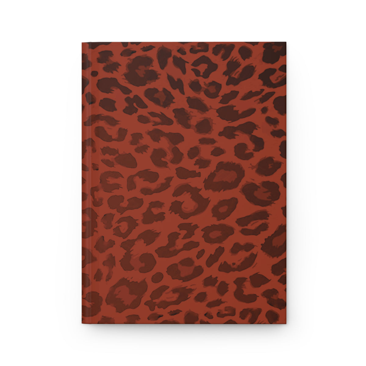 Hardcover Leopard Print Journal Matte in Orange