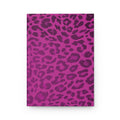 Hardcover Leopard Print Journal Matte in Pink