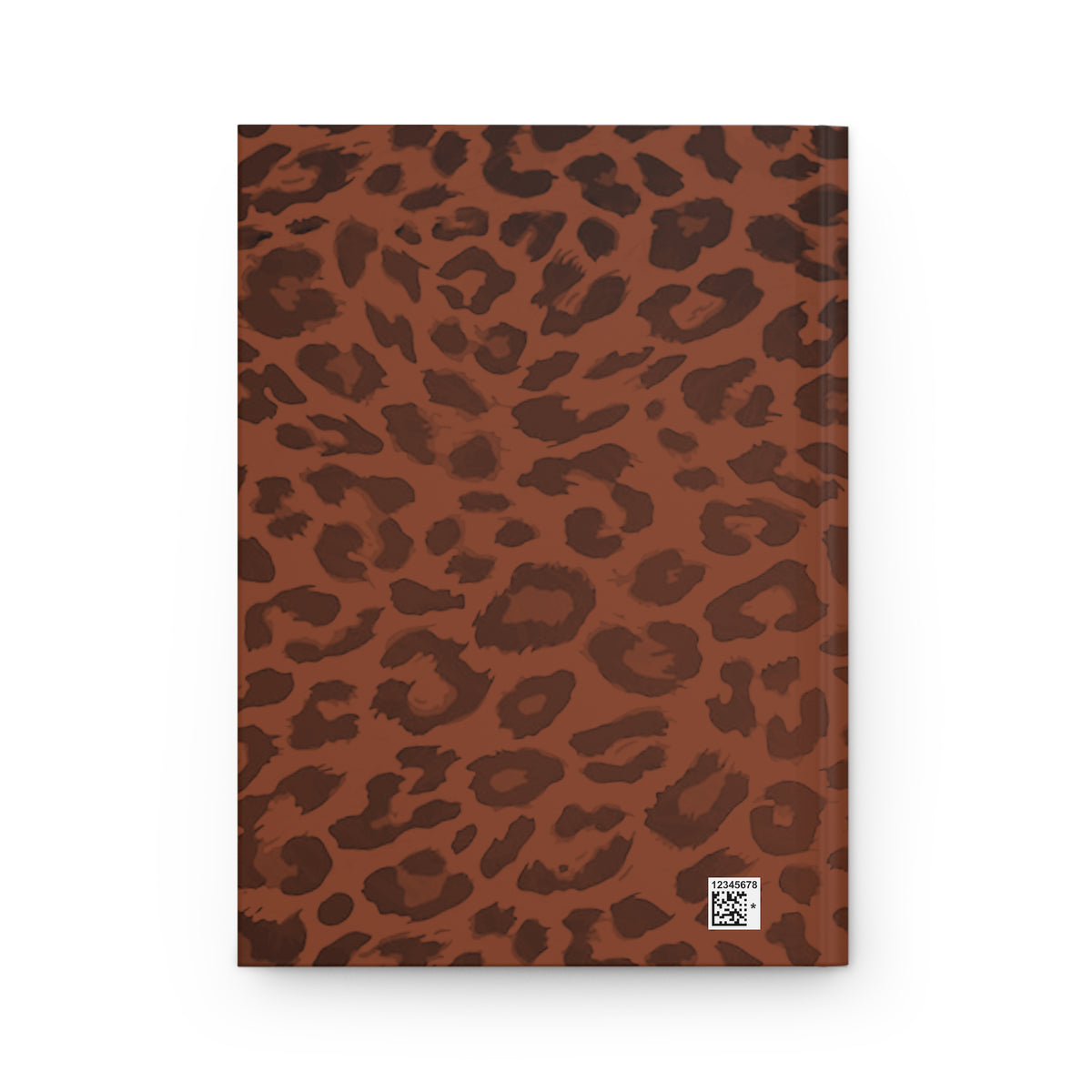 Hardcover Leopard Print Journal Matte in Light Brown