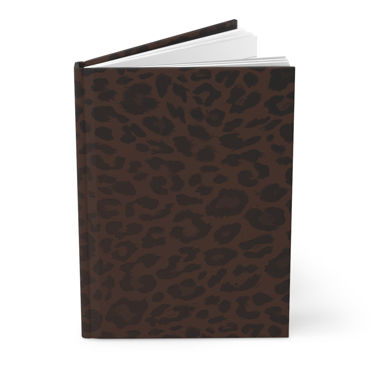 Hardcover Leopard Print Journal Matte in Brown