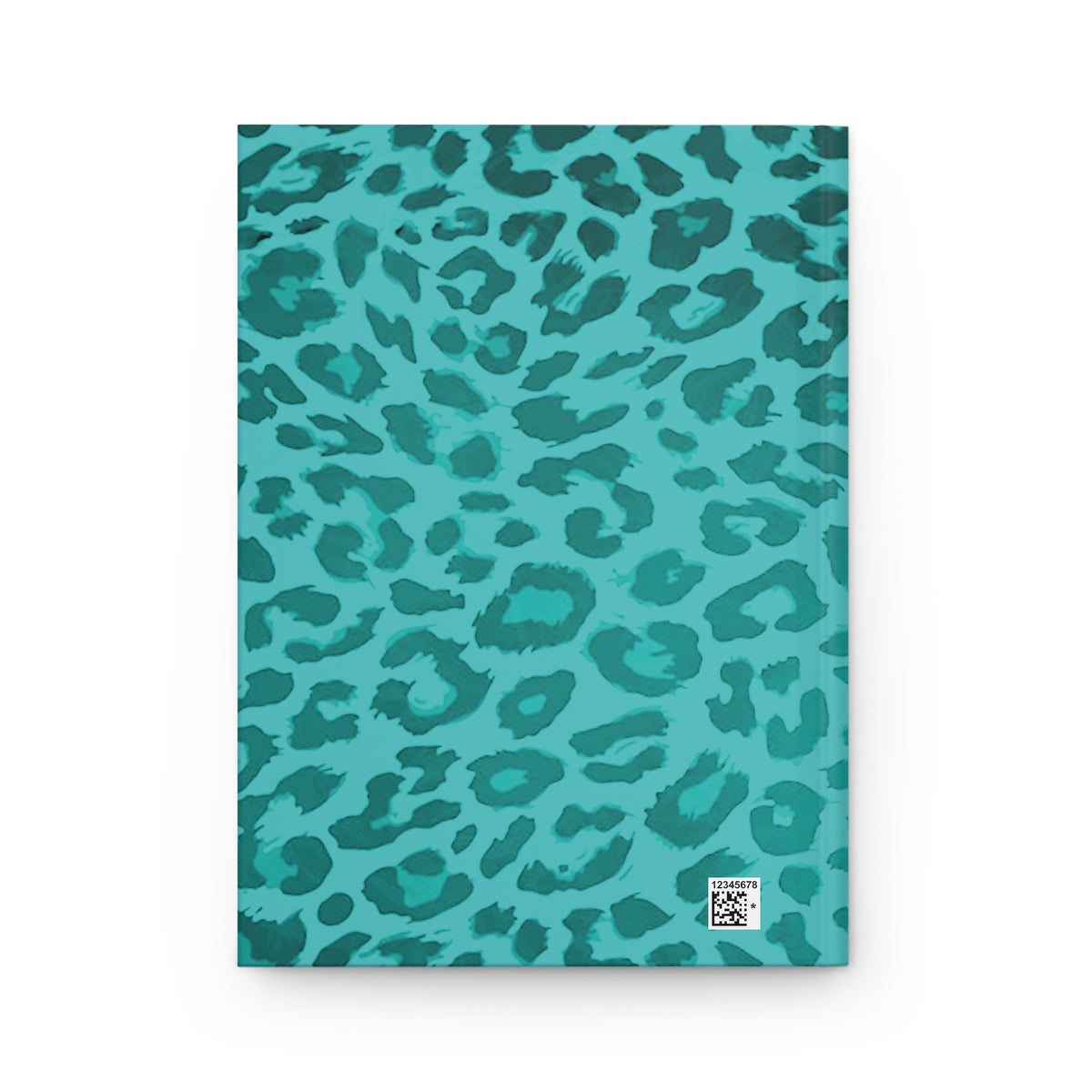 Hardcover Leopard Print Journal Matte in Turqoise