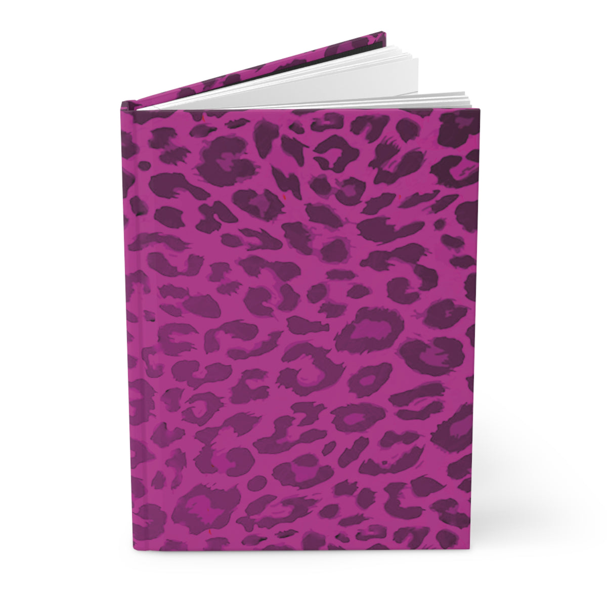 Hardcover Leopard Print Journal Matte in Pink