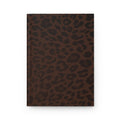 Hardcover Leopard Print Journal Matte in Brown