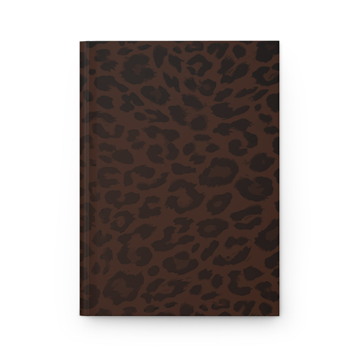 Hardcover Leopard Print Journal Matte in Brown